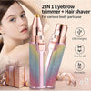 2 in 1 Rechargeable Eyebrow Trimmer & Facial Hair Remover
