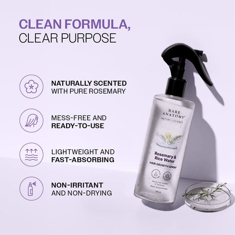 Rosemary &amp; Rice Water Hair Growth Spray